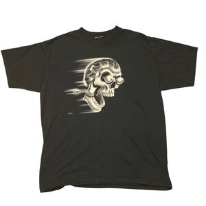 Black Skull Graphic Men's T-Shirt